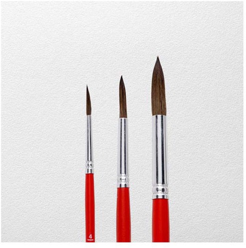 Aquarellpinsel Set rund Malen 3-teilig Pony-Ziegenhaar-3