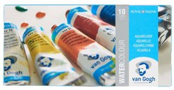 Bruynzeel Van Gogh Aquarellfarben Set - 10 Farben in Tuben 10ml - Malen