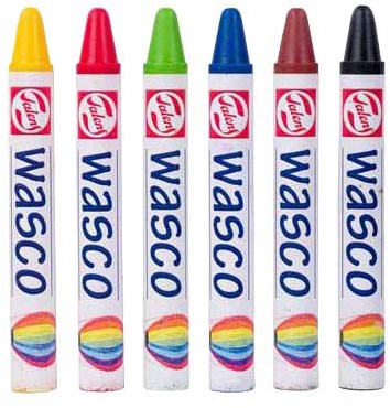 Talens Wachsmalkreide Set - 6 Farben kreative Kinder Wachsmalstifte-2