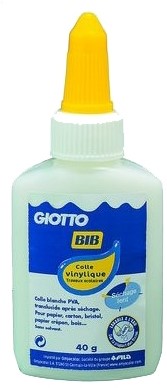 Giotto BIB Colle phénolique blanche lavable - 40g