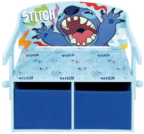 Lobbes Holz-Spielzeugbank 3-in-1 Stitch mit Stauraum und Schreibtisch