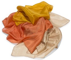 Filges Seidentücher Herbst 55x55 cm - 3er Set für den Jahreszeitentisch
