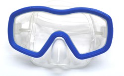 Shallow Tauchmaske Junior Blau Transparent Siltra - Kinder Schwimmbrille