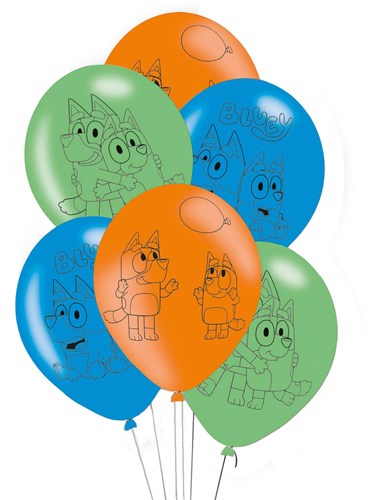 Ballonnen Bluey, 6st.