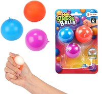 Toi-Toys Mini Stressbälle Set - 3 Stück - Silikon Spielzeug