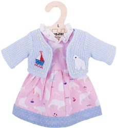 Bigjigs Eisbär Rosa Kleid Groß