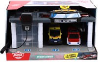 Dickie garage rescue center spielzeug mit licht und sound - rettungszentrum