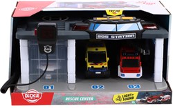 Dickie garage rescue center spielzeug mit licht und sound - rettungszentrum