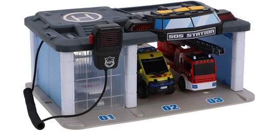 Dickie garage rescue center spielzeug mit licht und sound - rettungszentrum-3