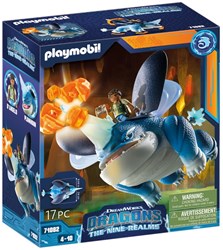 Playmobil Dragons Spielzeug - The Nine Realms Plowhorn & D'Angelo Set