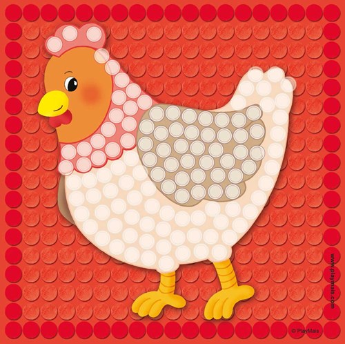PlayMais Mosaik Bastelset Little Farm - kreatives Spielzeug-3