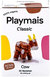PlayMais Classic 3D Bastelset Kuh - 90 Teile Bauernhof Spielzeug