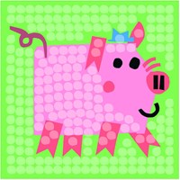 PlayMais Mosaik Bastelkarten Bauernhof - Kreatives Bastelset für Kinder-2