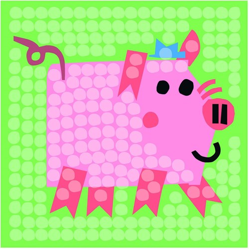 PlayMais Mosaik Bastelkarten Bauernhof - Kreatives Bastelset für Kinder-2