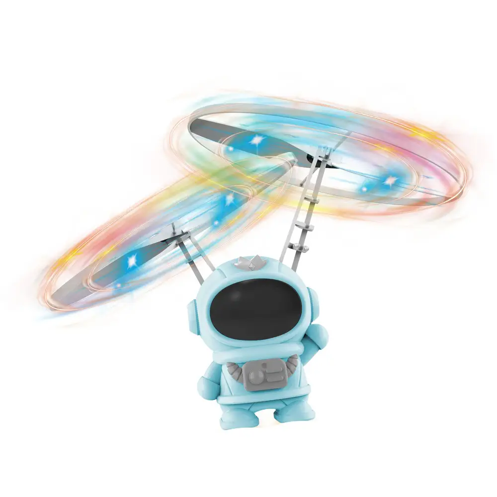 Spectron astronaute jouet volant bleu avec éclairage LED