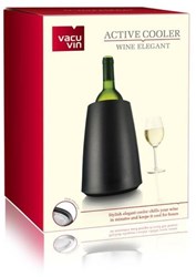 Vacu Vin refroidisseur à vin élégant noir - refroidisseur bouteille inox