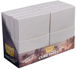 Asmodee Deckbox Dragon Shield Cube Shell Ashen White Kartenaufbewahrung