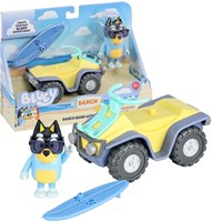 Moose Toys Bluey quad de plage figurine avec Bandit et planche de surf-3