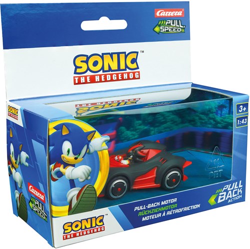 Voiture jouet Pull Back Team Sonic Racing - noire - voiture de course