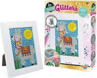 Buki Glitzer Lama Bastelset - Kreatives Mosaik mit Steinchen-2