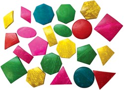 Eduplay formes géométriques jouet en coque de noix de coco - set coloré de 22 pièces