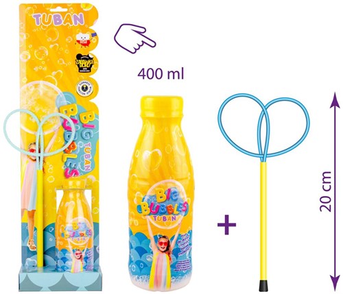 Tuban Seifenblasen-Set Mini Butterfly mit Ring und Flüssigkeit 400 ml