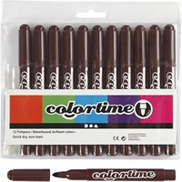 Creativ Company Filzstifte dunkelbraun Jumbo 12 Stück Marker-3