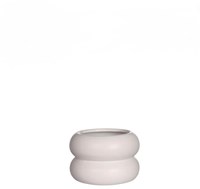 Chubby bloempot gebroken wit Ø9xH6,4cm