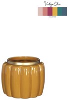 Bloempot Pouff mosterd Ø9,5xH7,6cm