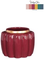 Bloempot Pouff kers Ø9,5xH7,6cm