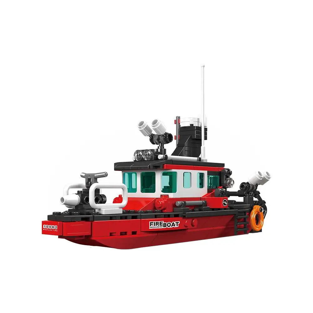 Vedes Bausteine Feuerwehrboot - 315 Teile - kreatives Spielzeug