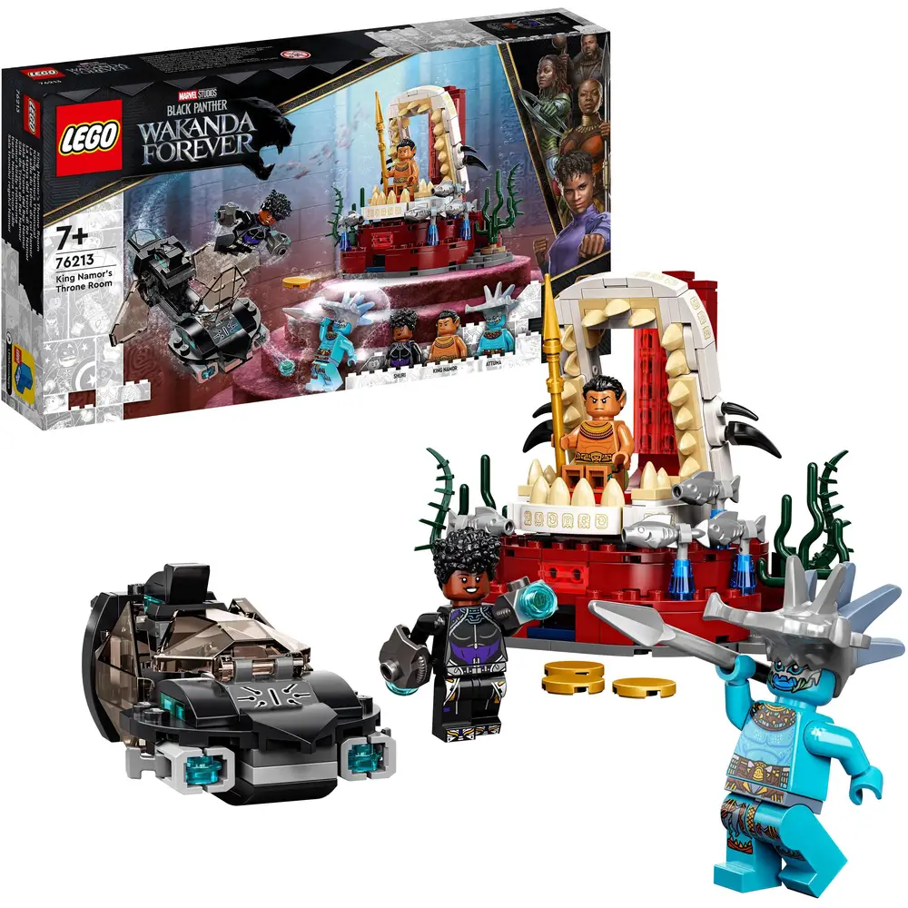 LEGO Super Heroes König Namor Thronsaal Bauset Black Panther 76213