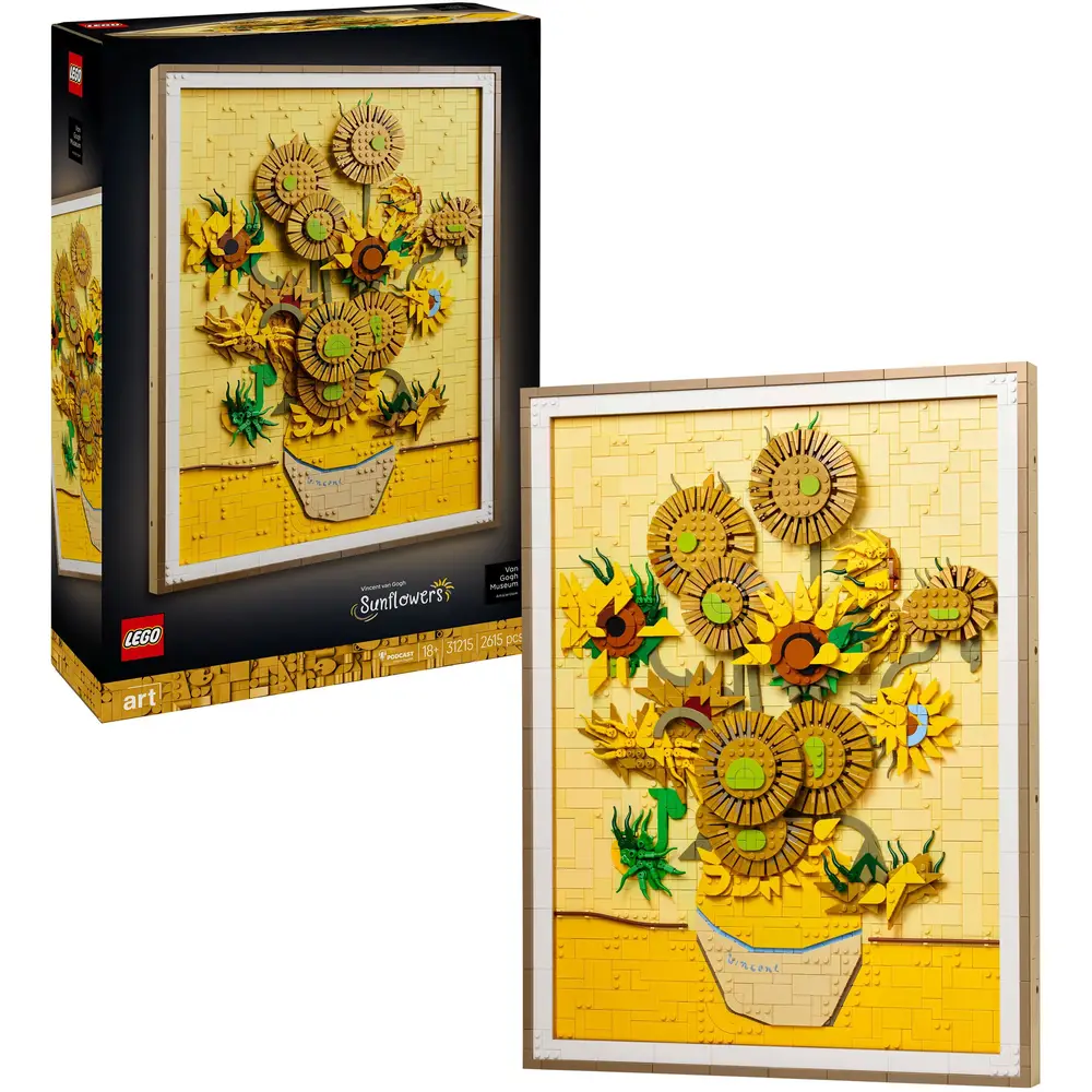 LEGO Art Gemälde Bauset Vincent van Gogh Sonnenblumen 31215