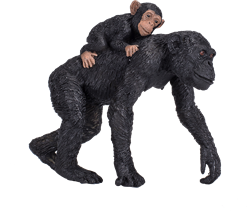 Mojo Wildlife Spielzeug Schimpanse mit Baby - 387264