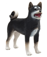 Mojo Jouet Animaux Shiba Inu Noir - 387363-2