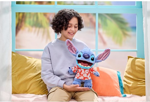 Disney Plüsch Hawaiian Chatty Stitch Deluxe interaktiv 32 cm Stofftier-3