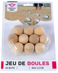Longfield Games Jeu de Boules Buts bois 10 pcs