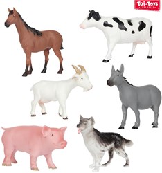Toi-Toys peluche animal de ferme grand jouet doux