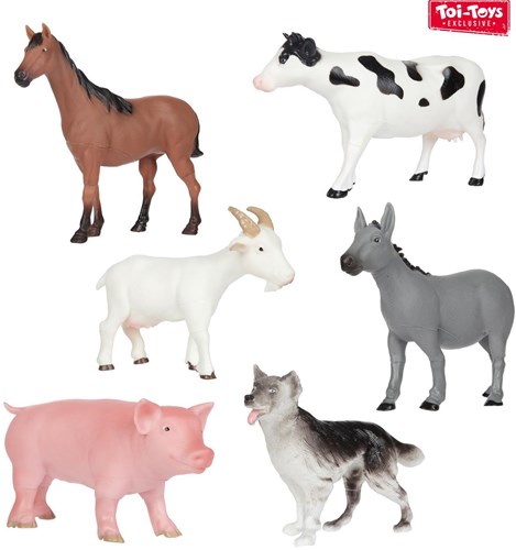 Toi-Toys Kuscheltier Bauernhoftier groß weiches Spielzeug Tier