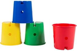 Spordas Spiel Eimer Set aus 4 - bunte Spielzeugeimer