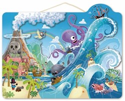 Speedy Monkey – Puzzle magnétique (pirate) – 100 pcs - 42x33x1cm - 5a+ #