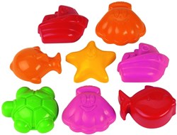 Ecoiffier moules à sable océan - jouet de plage 8 pièces