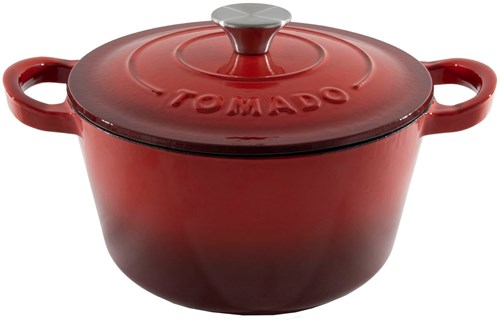 Svenska Living Bräter Gusseisen rot 24 cm - Kochtopf Küche