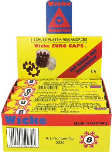 Johntoy Ringamorces Nachfüllpackung 8-schuss - Spielzeugpistole Knallplättchen