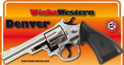 Wicke pistolet Denver chrome revolver jouet 12 coups