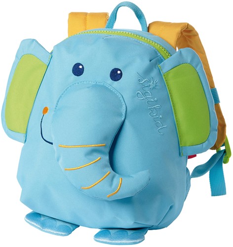 SIGIKID 24621 Mini Rucksack Elefant Bags Mädchen und Jungen Kinderrucksack empfohlen ab 2 Jahren blau