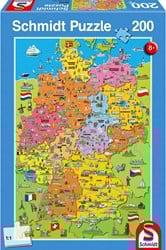 Schmidt Signierte Deutschlandkarte, 200 Stück