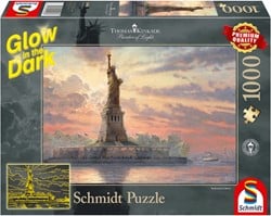 Puzzle Schmidt Statue de la Liberté au crépuscule - 1000 pièces - 12 ans et plus