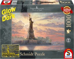 Schmidt Puzzle Freiheitsstatue Glow in the Dark 1000 Teile