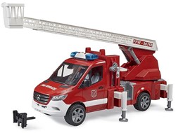 Bruder MB Sprinter camion de pompier avec échelle, lumière et son